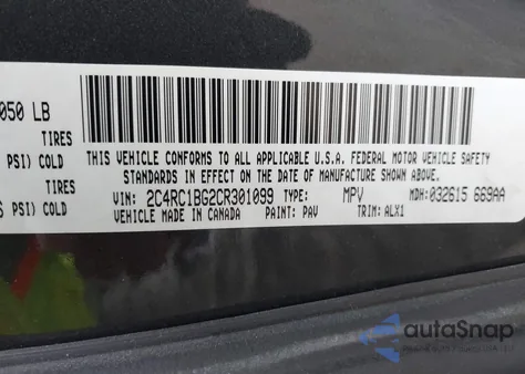 2012 Chrysler Town & Country Touring z USA, uszkodzony, nr VIN 2C4RC1BG2CR301099